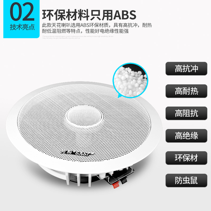 SAST S4-1 coaxial ceiling horn speaker for shops schools wall-mounted background music audio