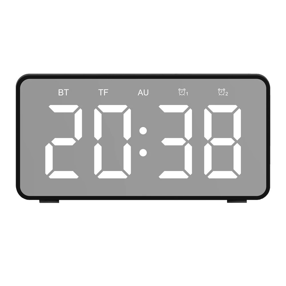 Bluetooth speaker 15W wireless charging clock LED audio new hotel supplies wireless charging Bluetooth speaker