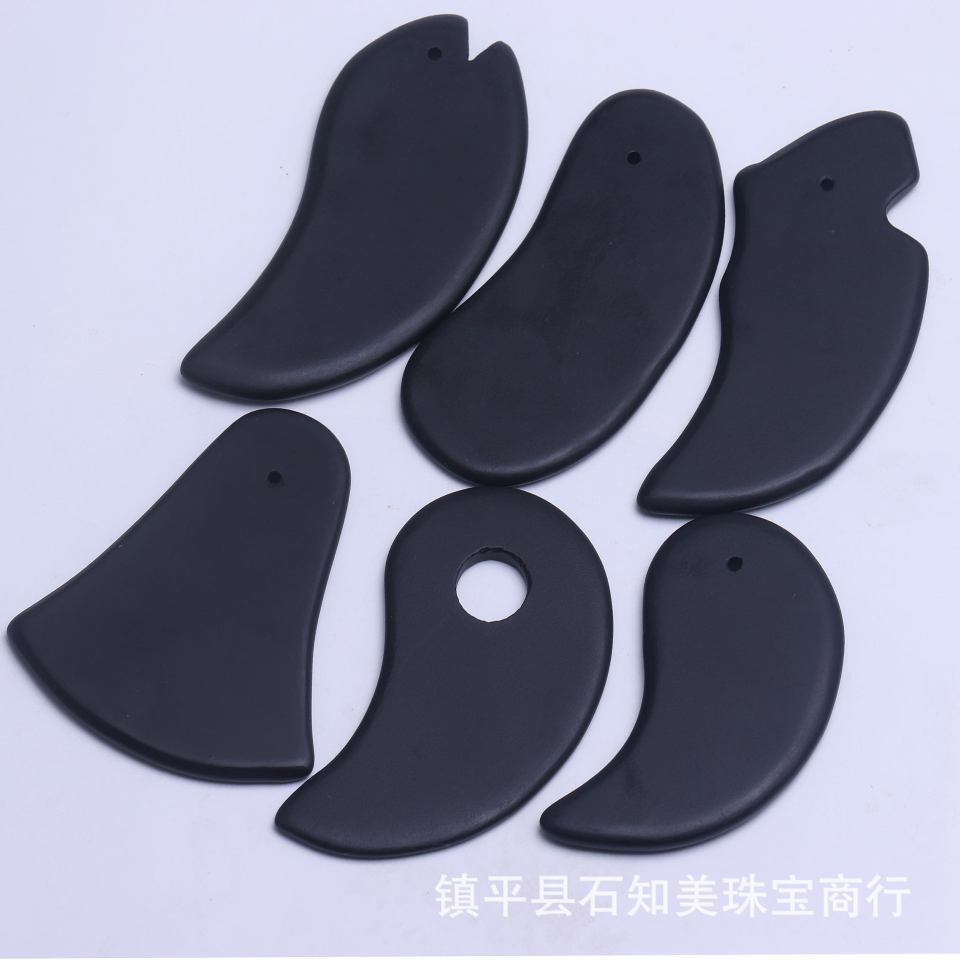 Natural Pyroxene Scraping Board Fish Shape Pyroxene Knife Type Facial Multiple Models Head Back Universal