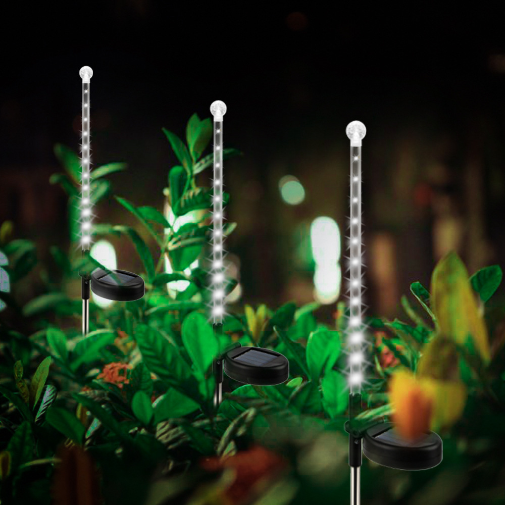 Solar meteor shower light outdoor waterproof LED road atmosphere light Christmas lawn decoration stake light