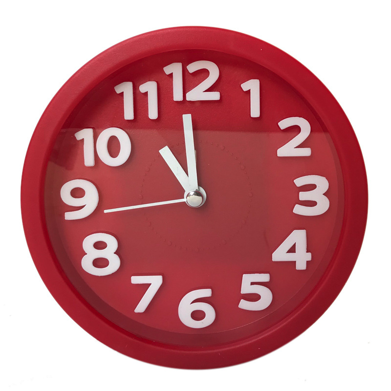 3D Digital Silent Small Alarm Clock Children Student Bedroom Desktop Clock