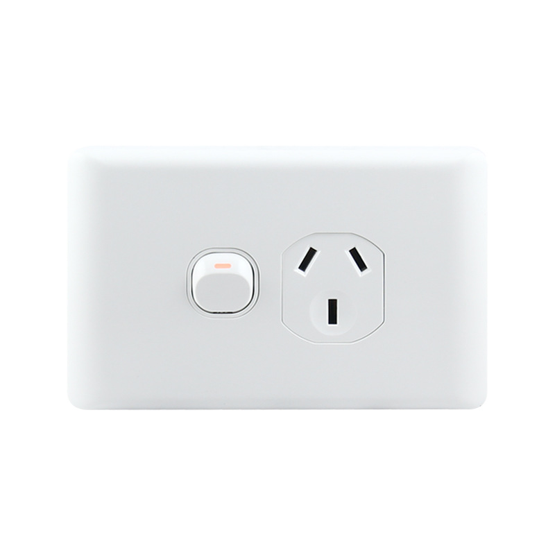 Australian power socket Australia SAA certified Australian standard 10A socket New Zealand Australian standard wall switch