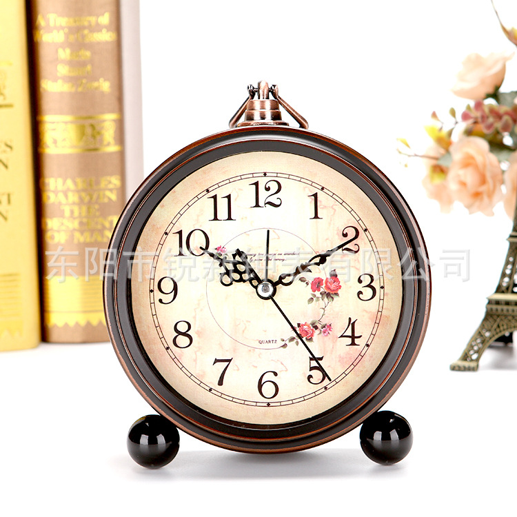 Desk clock bedroom living room decorative alarm clock ornament alarm clock