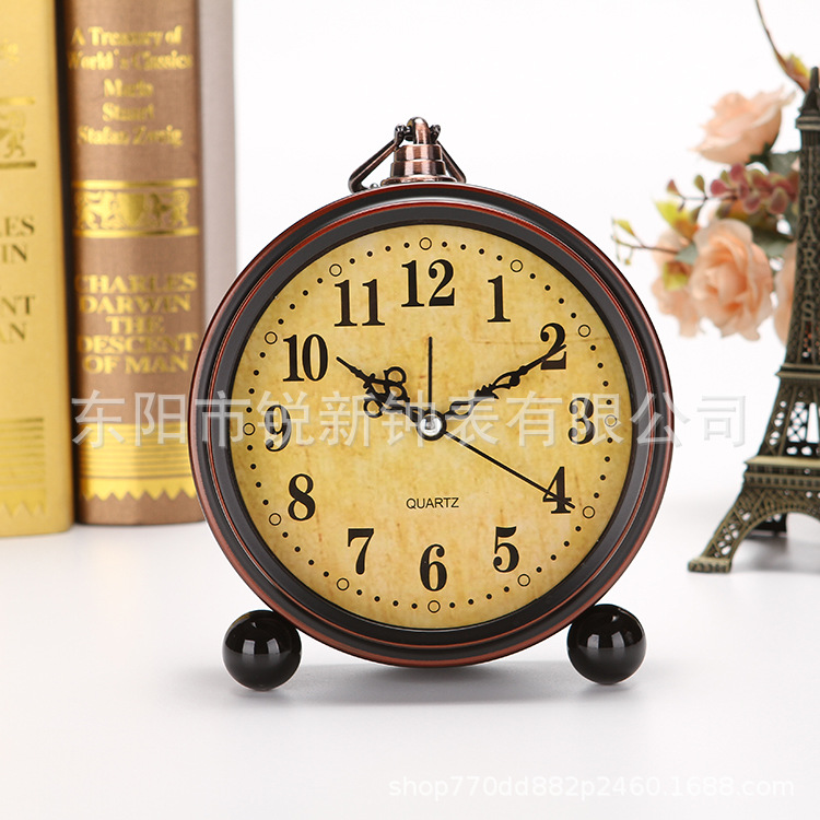 Desk clock bedroom living room decorative alarm clock ornament alarm clock