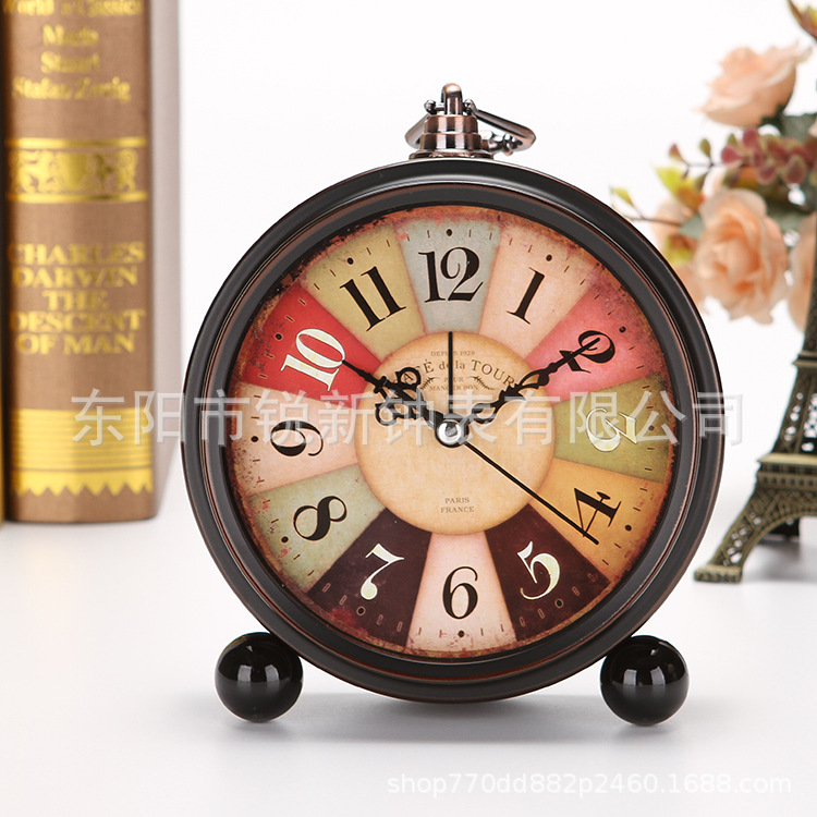 Desk clock bedroom living room decorative alarm clock ornament alarm clock