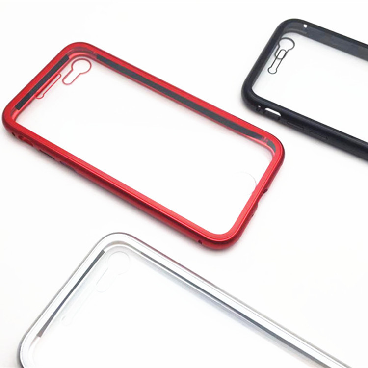Double-Sided Magnet King Phone Case Suitable for iPhone 13 Pro Max Glass Magnetic Case Apple 14 Metal Frame 12