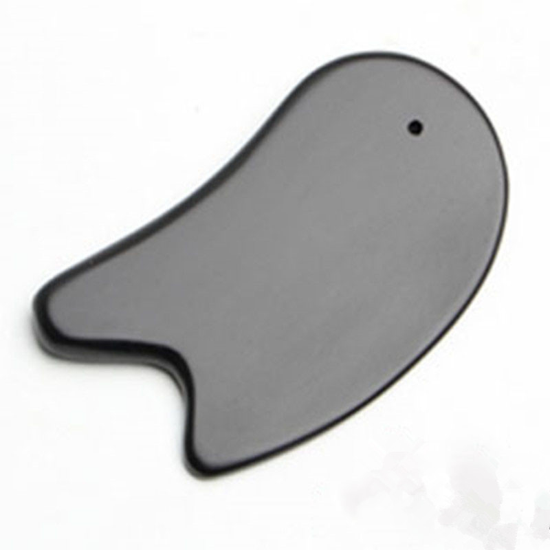 Black Pyroxene Large Knife Type Scraping Board Body Scraping Equipment Meeting Gift Health Care