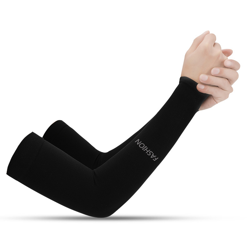 Ice Silk Sun Protection Arm Sleeves Men Women Summer Cycling Sleeves Outdoor Sports Arm Cover Sunshade Breathable Thin HB04