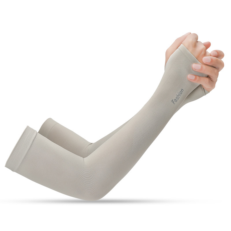 Ice Silk Sun Protection Arm Sleeves Men Women Summer Cycling Sleeves Outdoor Sports Arm Cover Sunshade Breathable Thin HB04