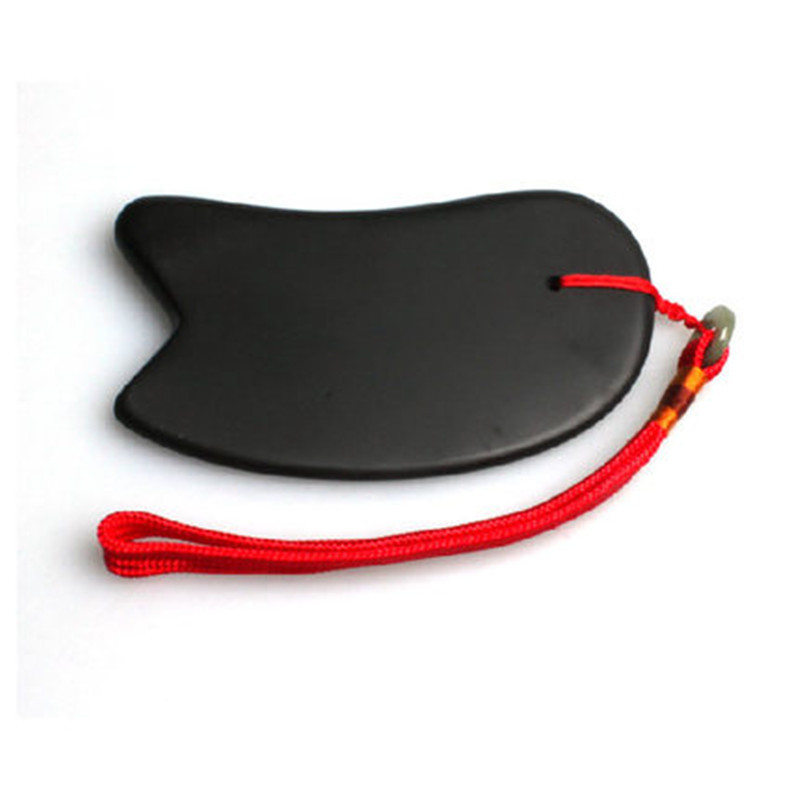 Black Pyroxene Large Knife Type Scraping Board Body Scraping Equipment Meeting Gift Health Care