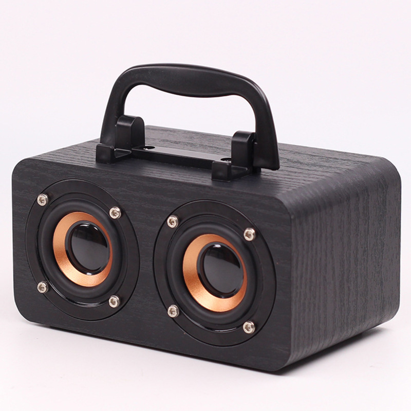 FT-4002 Bluetooth portable speaker subwoofer simple wooden speaker wireless mini Bluetooth speaker