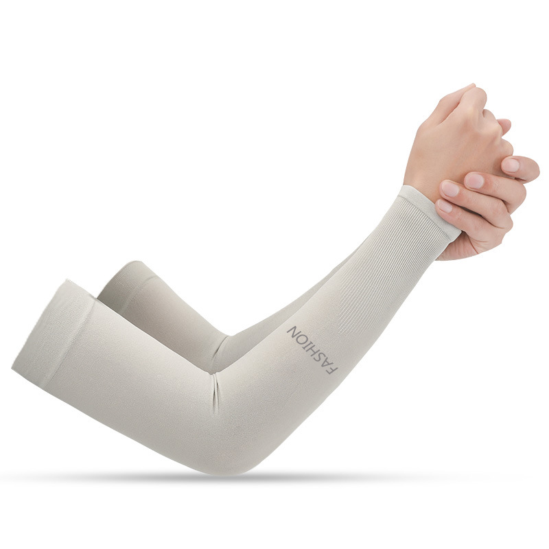 Ice Silk Sun Protection Arm Sleeves Men Women Summer Cycling Sleeves Outdoor Sports Arm Cover Sunshade Breathable Thin HB04