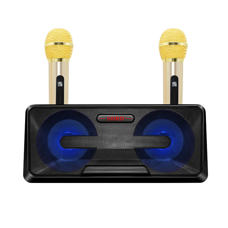 Wireless Microphone Home KTV Outdoor Portable Microphone Mobile Bluetooth Speaker Karaoke Machine Speaker SD301