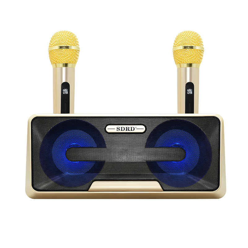 Wireless Microphone Home KTV Outdoor Portable Microphone Mobile Bluetooth Speaker Karaoke Machine Speaker SD301