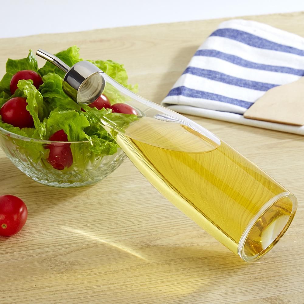 Acrylic oil bottle, kitchen supplies, oil bottle, household sesame oil bottle, small vinegar bottle, transparent soy sauce bottle