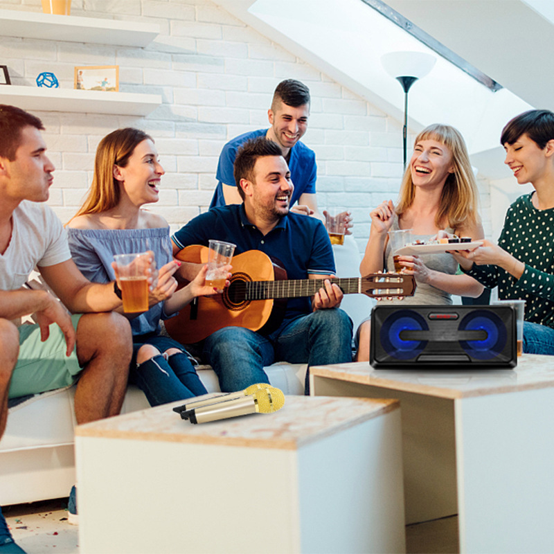 Wireless Microphone Home KTV Outdoor Portable Microphone Mobile Bluetooth Speaker Karaoke Machine Speaker SD301