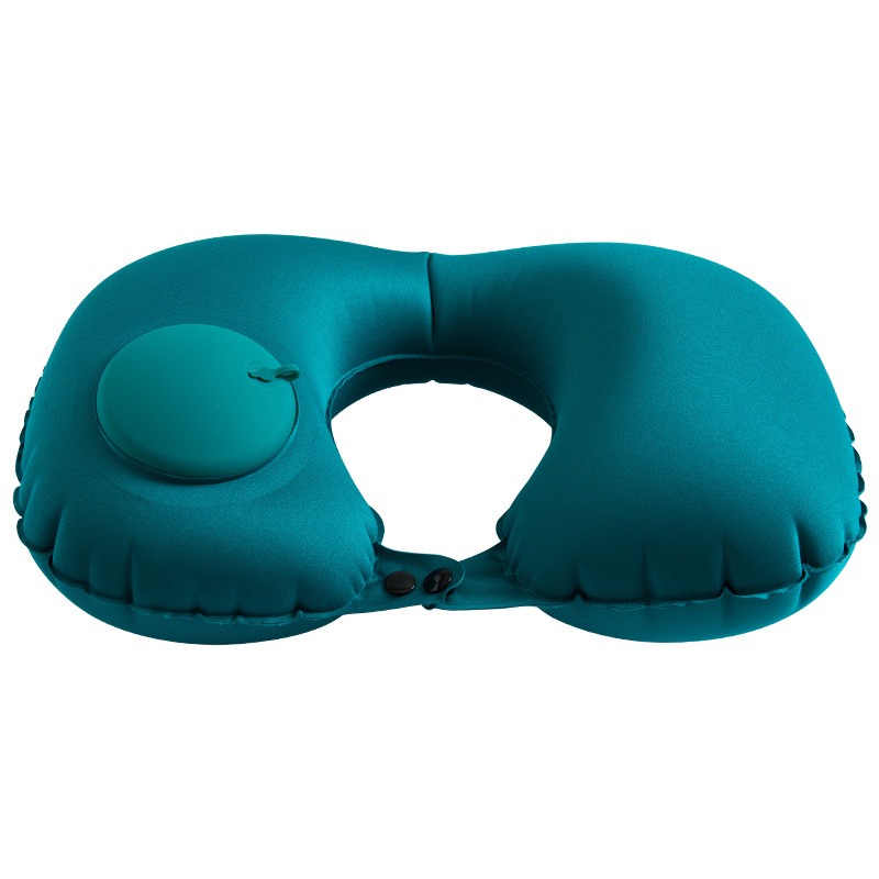 Pressurized inflatable U-shaped air travel pillow neck pillow travel pillow core office backrest portable neck protection U pillow