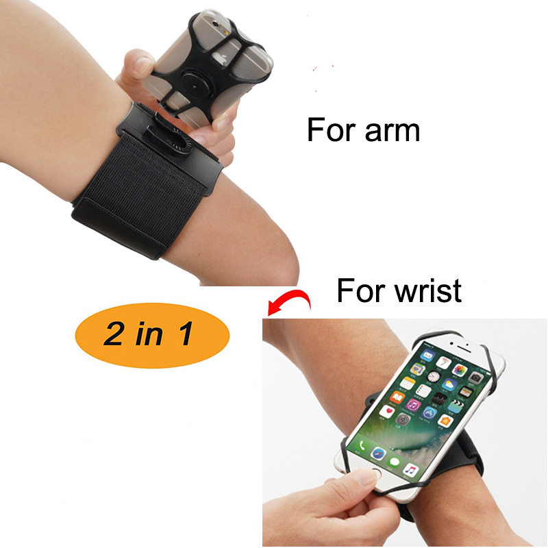 Detachable Running Hiking Arm Wrist Dual-Use Phone Armband Sports Cycling Gear Unisex Arm Sleeve