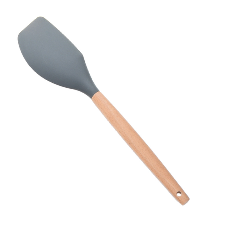 Wood Handle Silicone Kitchenware 11-Piece Set Nine-Piece Kitchen Tool Spatula Spoon Set
