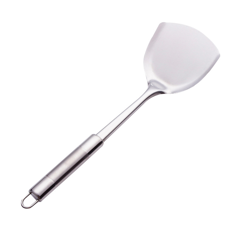 Stainless steel spatula, high temperature resistant, home cooking, soup spoon, hot pot slotted spoon, kitchen supplies, kitchenware, hotel customization