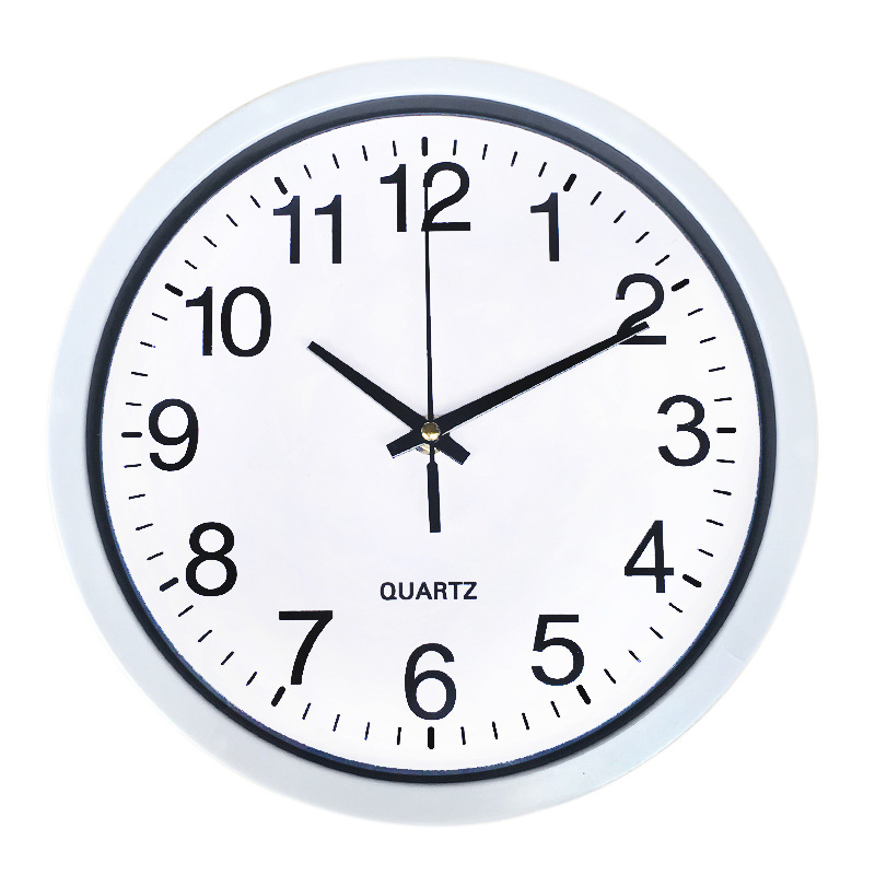 8/10/12 Inch Wall Clock Compass Silent Movement Living Room Bedroom Clock Can Add Logo Wall Mounted