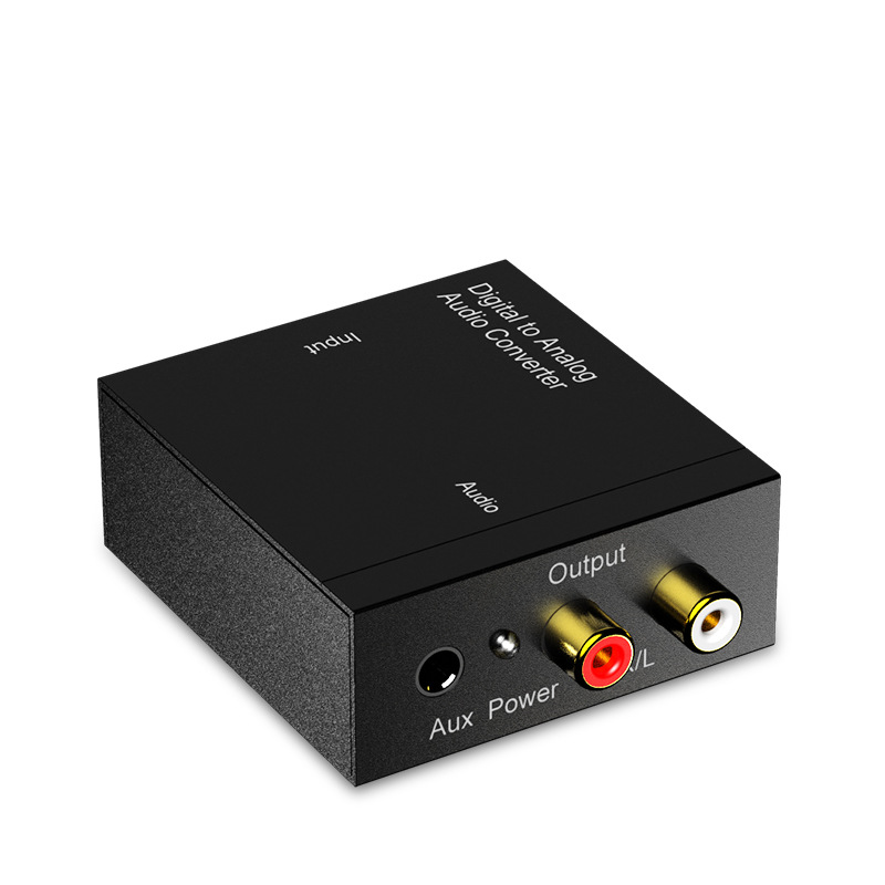 Digital to Analog 3.5mm Audio Coaxial Converter Optical to Analog SPDIF to RCA Decoder