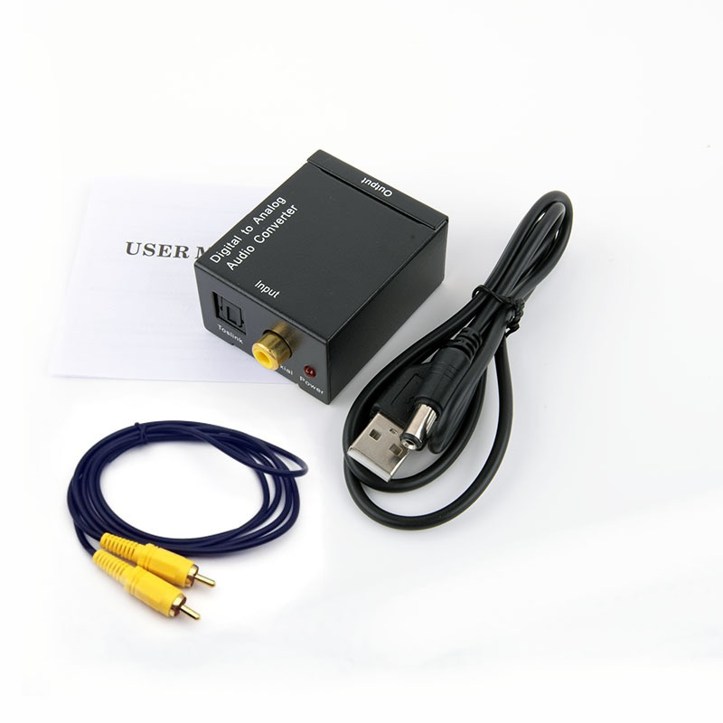 Digital to Analog Audio Coaxial Converter Optical to Analog SPDIF to RCA PS5 Decoder