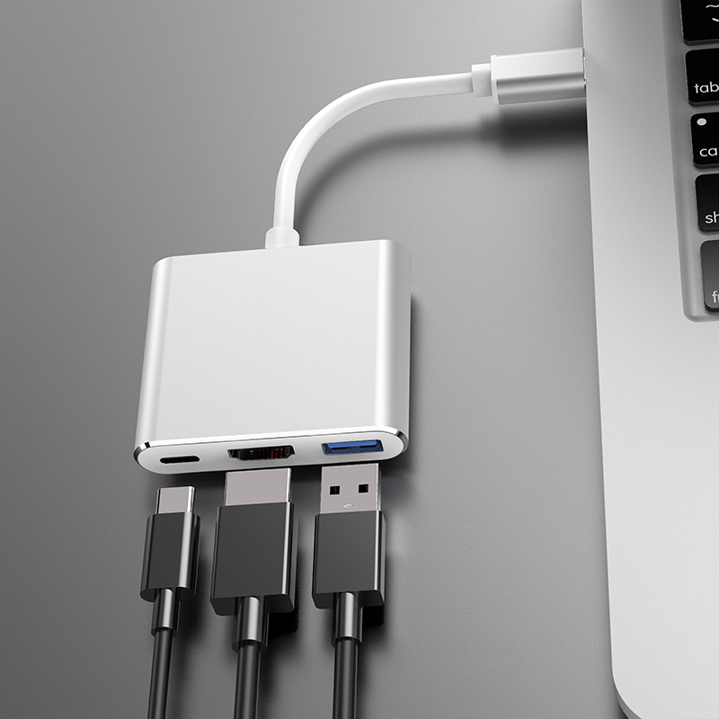 Type-C to HDMI Three-in-One Docking Station + USB + PD Notebook Laptop Hub Hub Expansion Dock