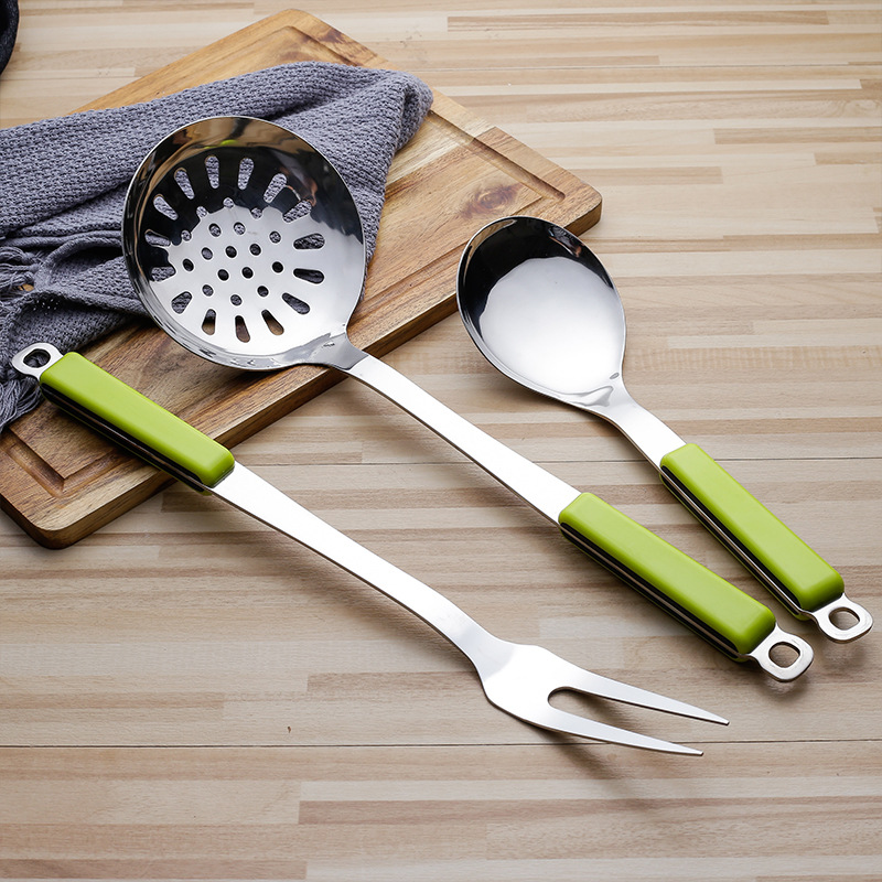 Kitchen home tools, cooking spatula and spoon set, rice spoon, frying spatula, stainless steel gift box set