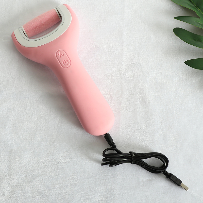 Electric foot file, wireless rechargeable callus and dead skin remover, automatic washable foot care machine