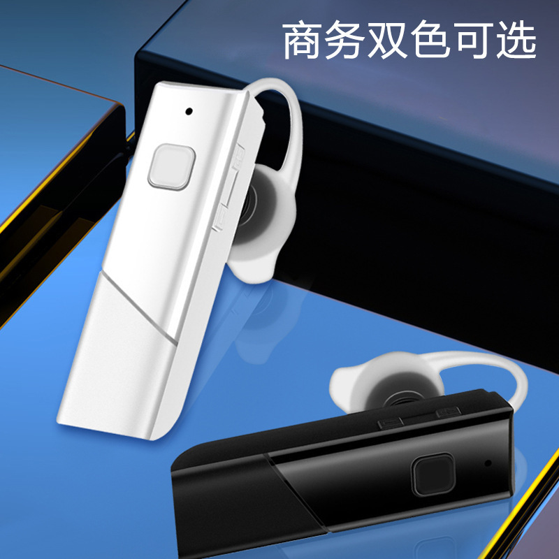 New Wireless Bluetooth Earphone 5.0 Stereo Single Ear Mini In-Ear Sports Ear Hook Business Gift Earphone