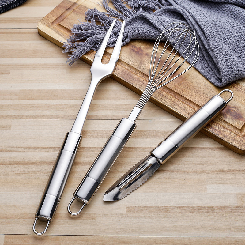 Stainless steel spatula, high temperature resistant, home cooking, soup spoon, hot pot slotted spoon, kitchen supplies, kitchenware, hotel customization
