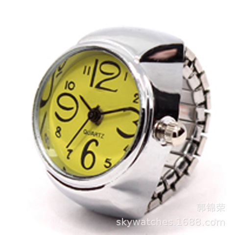 Domestic Movement Men's and Women's Finger Watch Couple Ring Watch Alloy Shell Direct Wholesale
