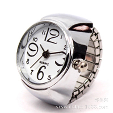Domestic Movement Men's and Women's Finger Watch Couple Ring Watch Alloy Shell Direct Wholesale