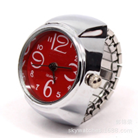 Domestic Movement Men's and Women's Finger Watch Couple Ring Watch Alloy Shell Direct Wholesale