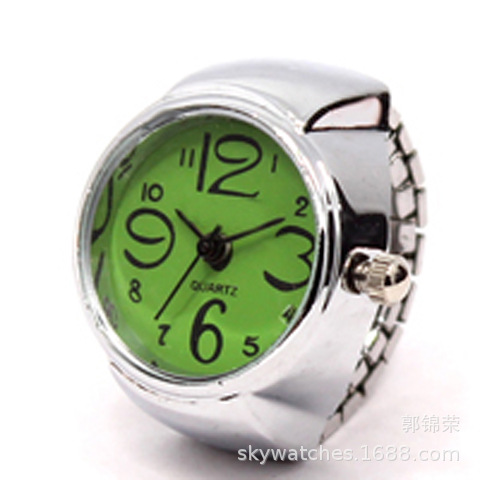 Domestic Movement Men's and Women's Finger Watch Couple Ring Watch Alloy Shell Direct Wholesale