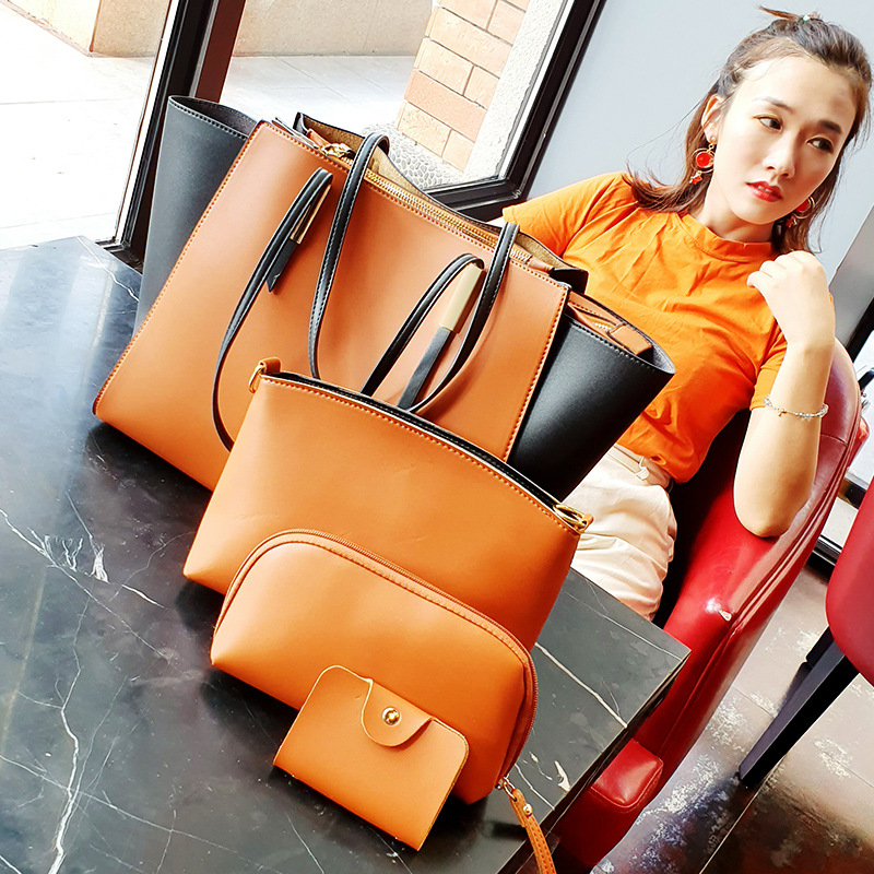 Maidini 2026 new simple mother-child bag four-piece set crossbody shoulder handbag tote bag