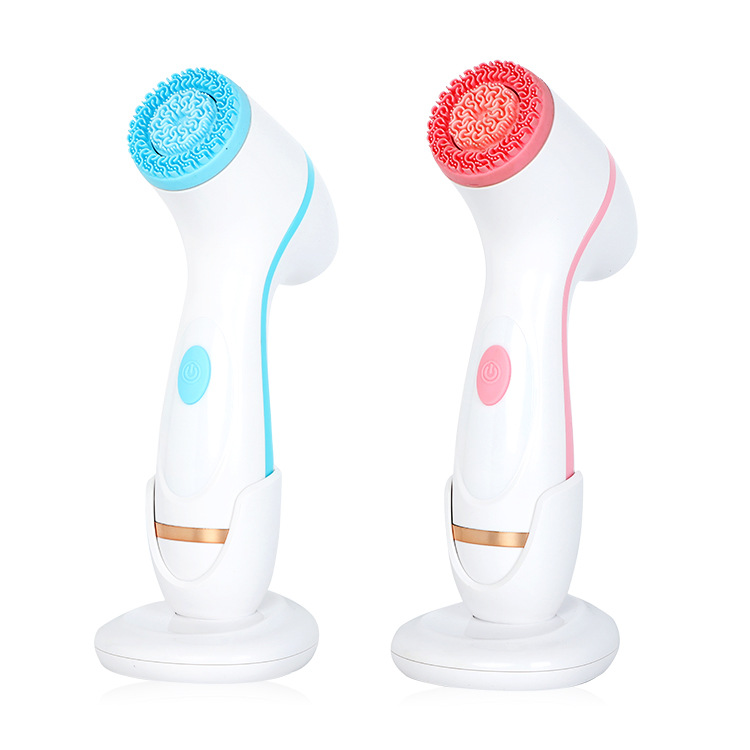 Electric Face Washing Device Facial Pore Cleaner Silicone Facial Cleanser Deep Cleansing
