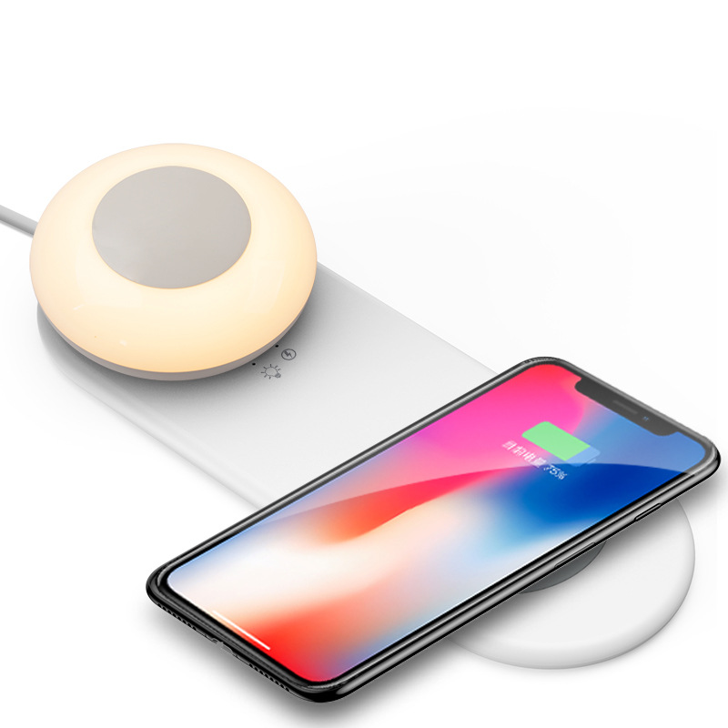 Mobile phone wireless charger LED desk lamp detachable magnetic touch dimming bedroom night light bedside lamp