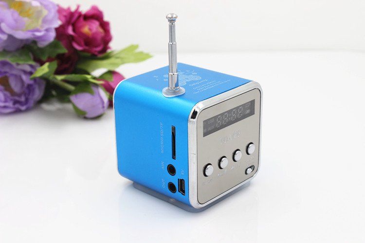 TD-V26 Portable Mini Bluetooth Speaker with Screen, Radio, MP3 Player, Speaker Card Slot