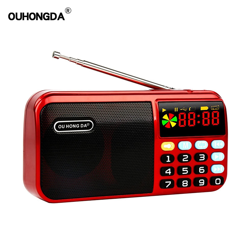 S90 lithium battery powered dual-use card speaker digital song request machine portable radio external