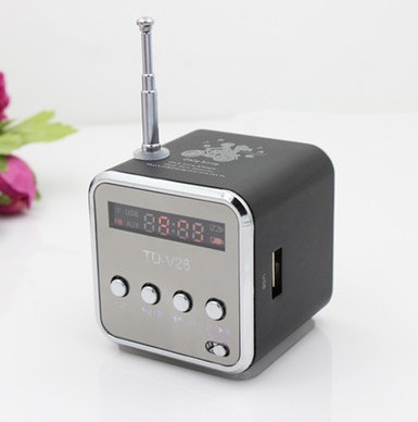 TD-V26 Portable Mini Bluetooth Speaker with Screen, Radio, MP3 Player, Speaker Card Slot
