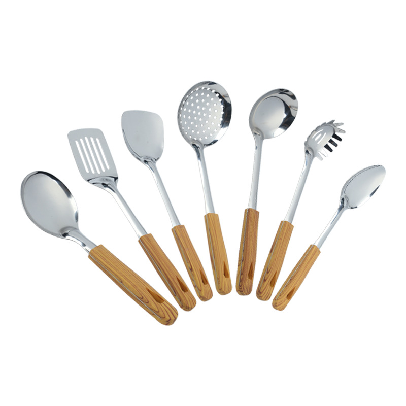201 stainless steel spatula, spoon set, kitchen utensils, home kitchenware set, high temperature resistant, hotel supplies, full set