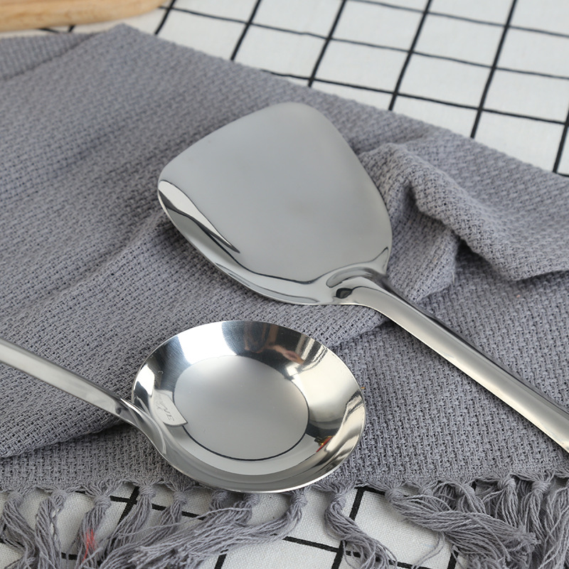 201 stainless steel spatula, spoon set, kitchen utensils, home kitchenware set, high temperature resistant, hotel supplies, full set