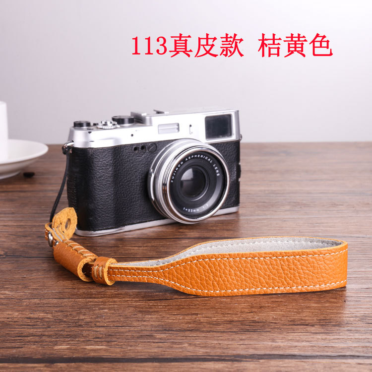 Applicable for RX100 ZV1 lx10 Leica C-LUX Wrist Strap Black Card 7 GR3 G7X2 Camera Genuine Leather Hand Strap