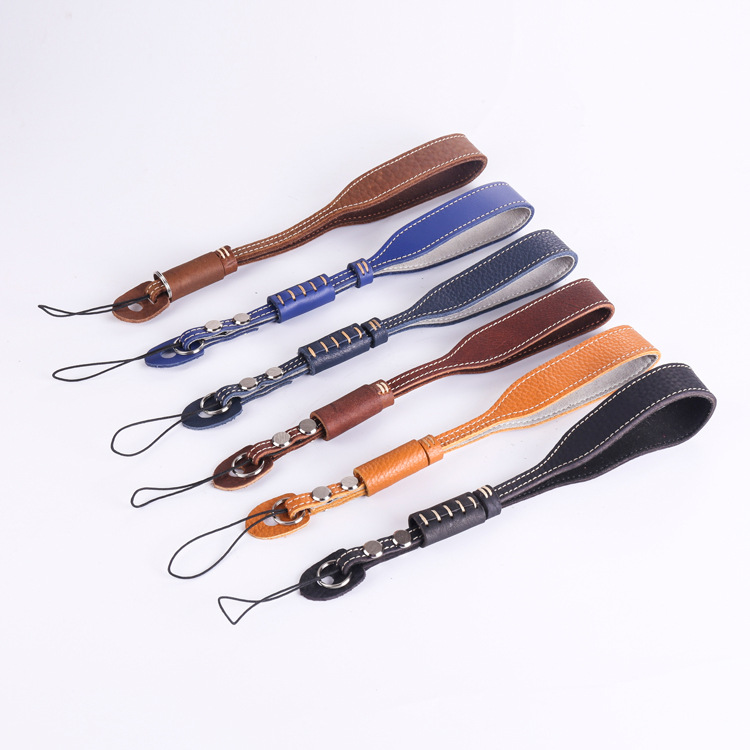 Applicable for RX100 ZV1 lx10 Leica C-LUX Wrist Strap Black Card 7 GR3 G7X2 Camera Genuine Leather Hand Strap