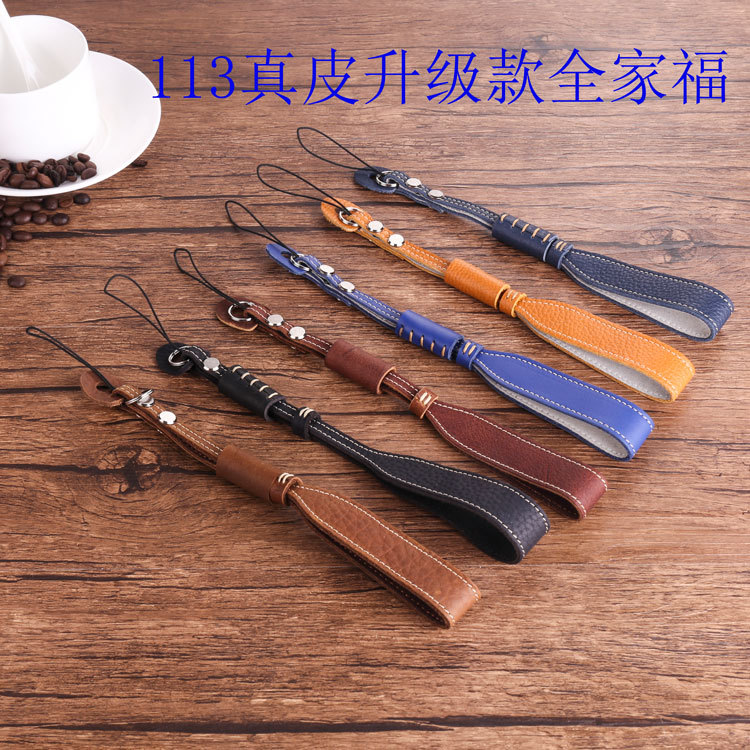 Applicable for RX100 ZV1 lx10 Leica C-LUX Wrist Strap Black Card 7 GR3 G7X2 Camera Genuine Leather Hand Strap