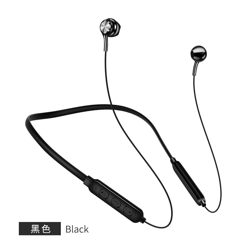 Wireless Dual Ear Stereo Sports Bluetooth Earphone Ear Hook 4.2 Running Long Standby Magnetic Head Neck Hanging