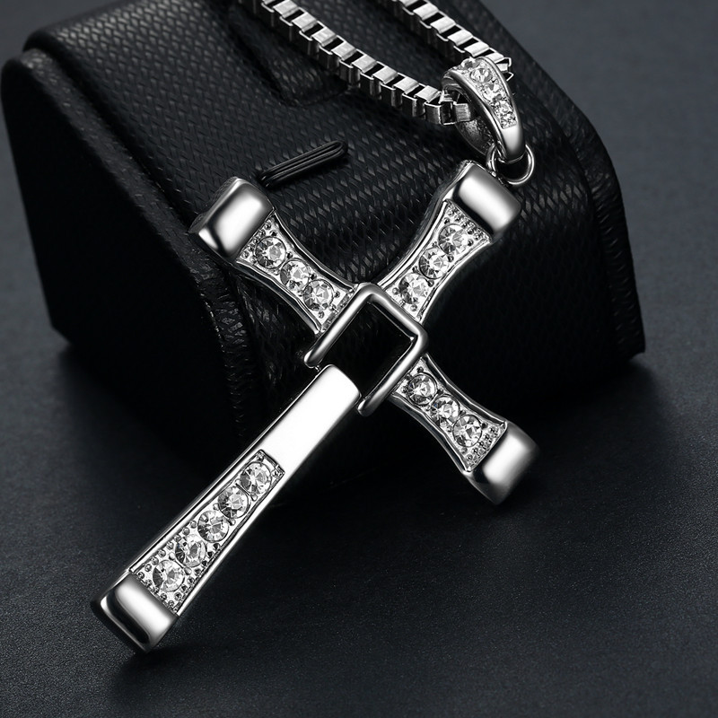 Accessory Toledo Fast & Furious 8 Pendant Cross Necklace Men's Domineering Necklace