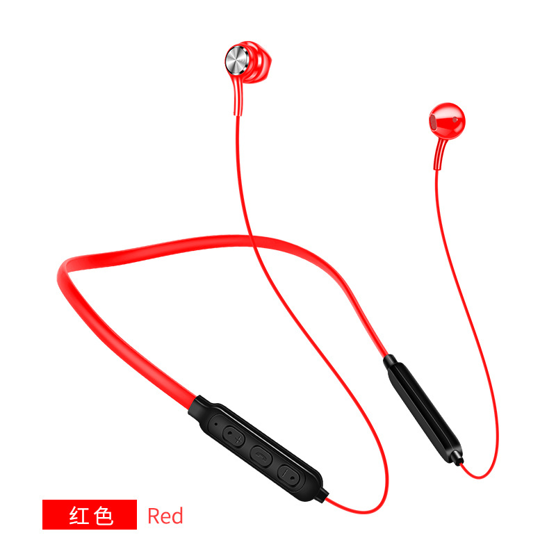 Wireless Dual Ear Stereo Sports Bluetooth Earphone Ear Hook 4.2 Running Long Standby Magnetic Head Neck Hanging